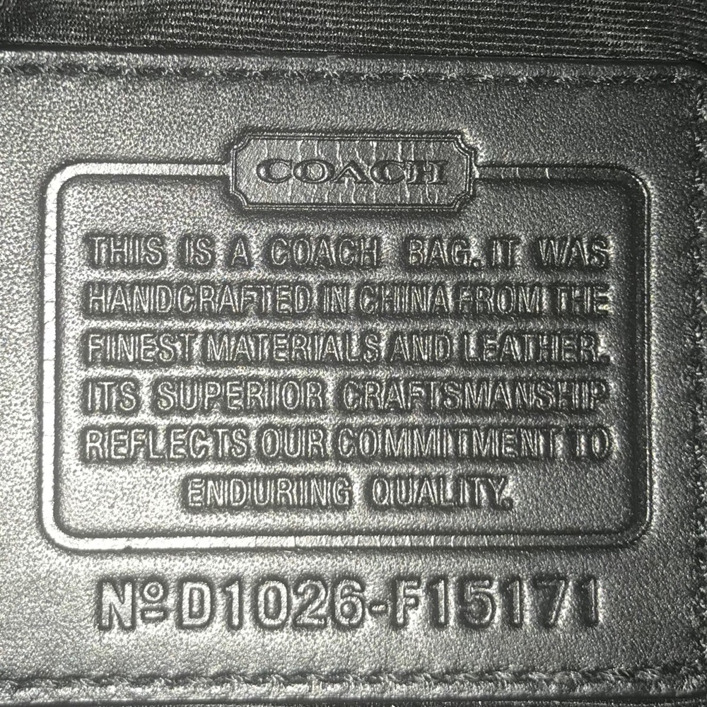 Authentic Coach Signature Jacquard Canvas bag - Picture 6 of 8